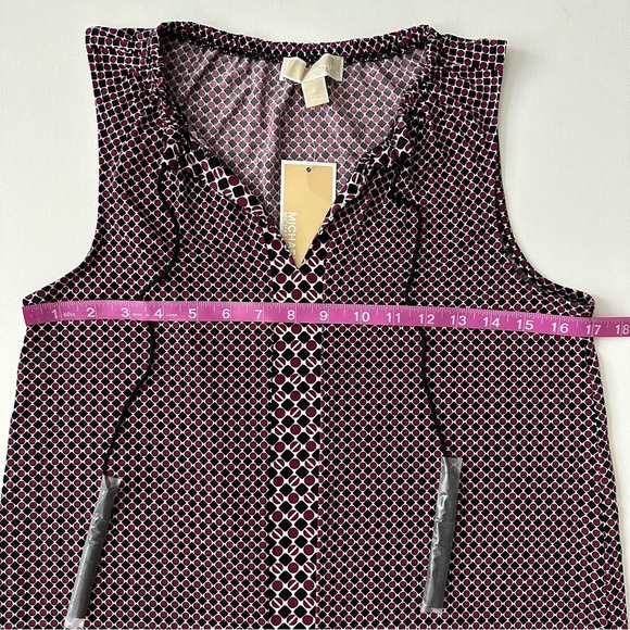 Michael Kors Women’s Garnet Mixed Print Tassel Dress Size S - Picture 14 of 15